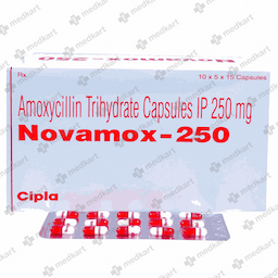 NOVAMOX 250MG CAPSULE 15'S