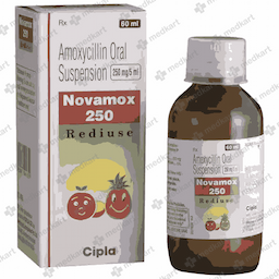 NOVAMOX 250MG REDIUSE SUSPENSION 60 ML