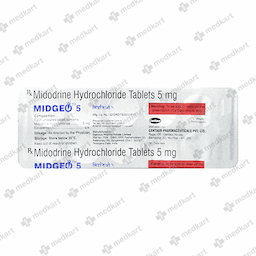 MIDGEO 5MG TABLET 10'S