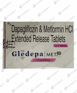 GLEDEPA MET XR 10/1000MG TABLET 7'S