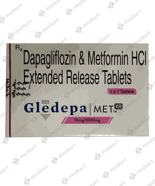 GLEDEPA MET XR 10/1000MG TABLET 7'S