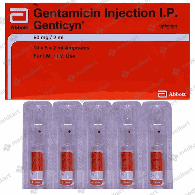 GENTICYN 80MG INJECTION 2 ML