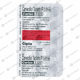 CARLOC 3.125MG TABLET 15'S