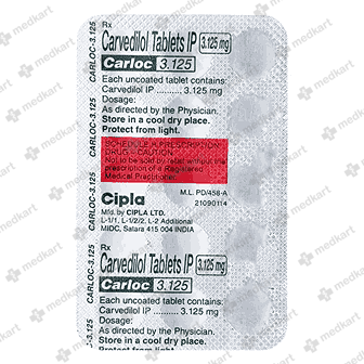 CARLOC 3.125MG TABLET 15'S