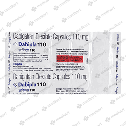 DABIPLA 110MG CAPSULE 10'S