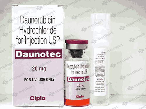 DAUNOTEC 20MG INJECTION 10 ML