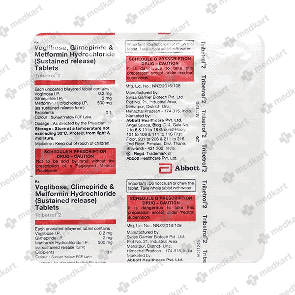 TRIBETROL 2MG TABLET 10'S