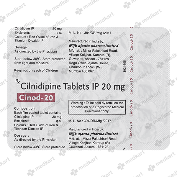 CINOD 20MG TABLET 20'S