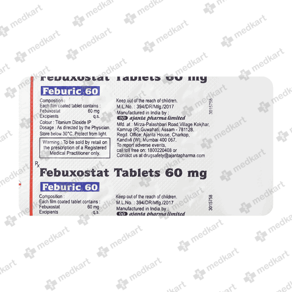 FEBURIC 60MG TABLET 10'S