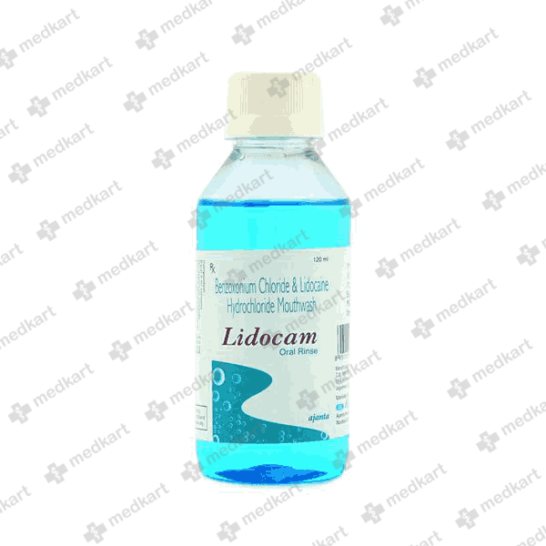 LIDOCAM ORAL RINSE MOUTHWASH 120 ML