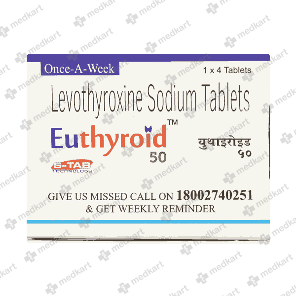 EUTHYROID 50MG TABLET 4'S