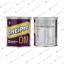 CRITIPRO DM VANILLA POWDER 180 GM