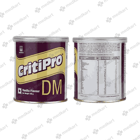 CRITIPRO DM VANILLA POWDER 180 GM