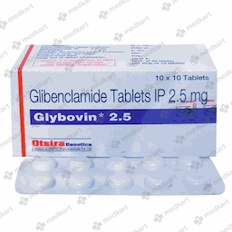 GLYBOVIN 2.5MG TABLET 10'S