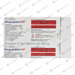 MEGAGLIPTIN MF 20/500MG TABLET 10'S