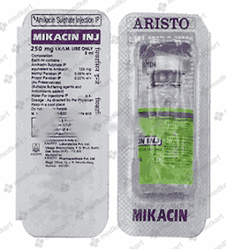 MIKACIN 250MG INJECTION VIAL 2 ML