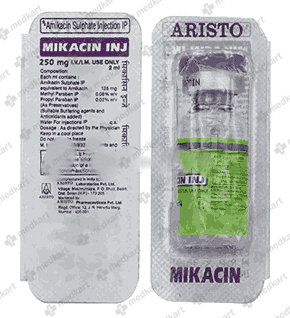 MIKACIN 250MG INJECTION VIAL 2 ML