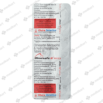 OLMESAFE H 40/12.5MG TABLET 10'S