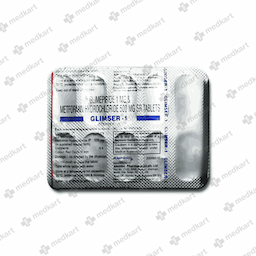 GLIMSER 1MG TABLET 10'S