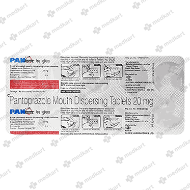 PAN JUNIOR 20MG TABLET 10'S