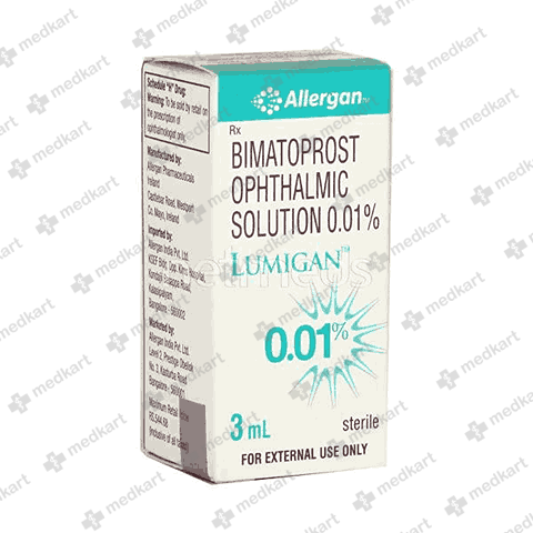 LUMIGAN EYE 0.01% DROPS 3 ML