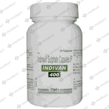 INDIVAN 400MG CAPSULE 30'S