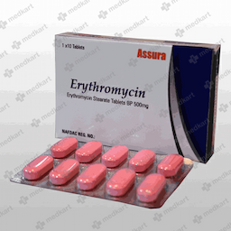 ERYTHROMYCIN 500MG TABLET 10'S