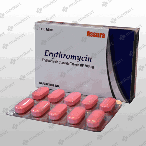 ERYTHROMYCIN 500MG TABLET 10'S