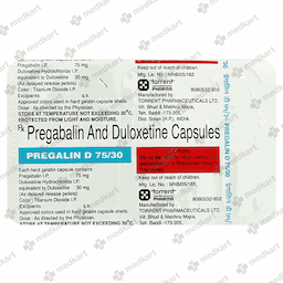 PREGALIN D 75/30MG CAPSULE 10'S