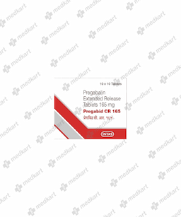 PREGABID CR 165MG TABLET 10'S