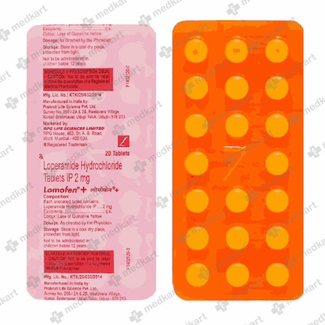 LOMOFEN PLUS 2MG TABLET 20'S