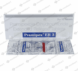 PRAMIPEX ER 3MG TABLET 10'S