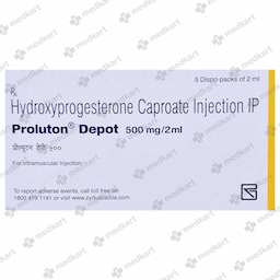 PROLUTON DEPOT 500MG 2 ML