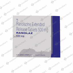 RANOLAZ 500MG TABLET 15'S