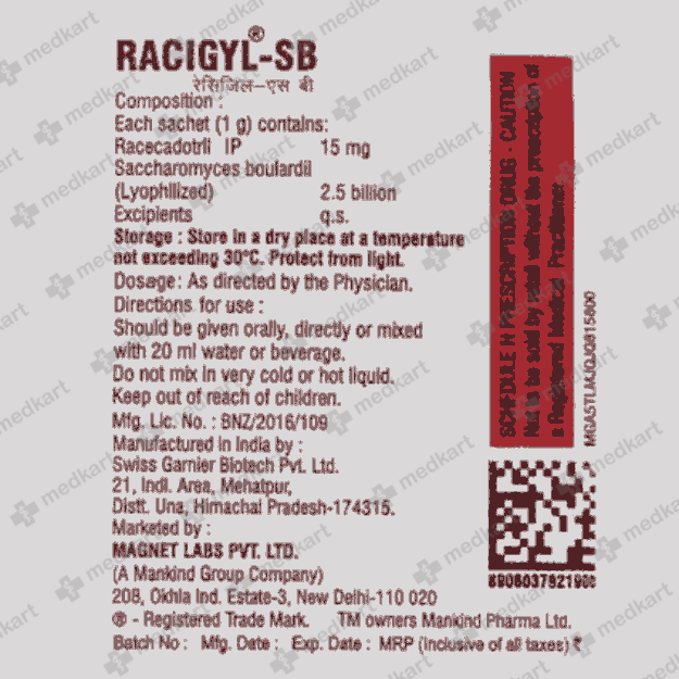 RACIGYL SB SACHET 1 GM