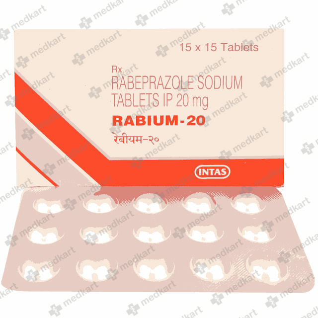 RABIUM 20MG TABLET 15'S