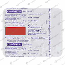 REVELOL AM 25/5MG TABLET 15'S