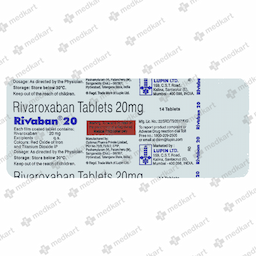 RIVABAN 20MG TABLET 10'S