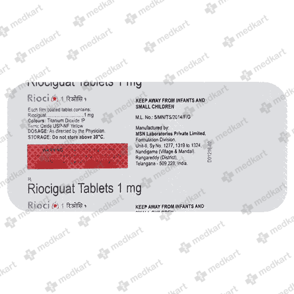 RIOCI 1MG TABLET 10'S