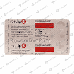 ROSULIP 5MG TABLET 15'S