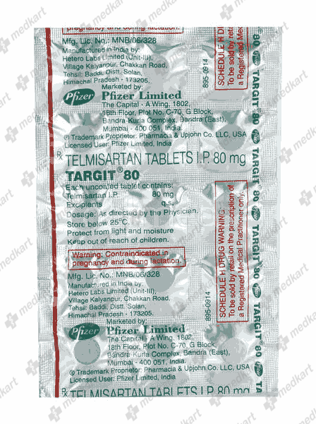 TARGIT 80MG TABLET 15'S