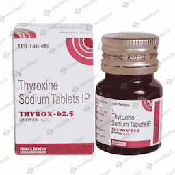 THYROX 62.5MCG TABLET 100'S