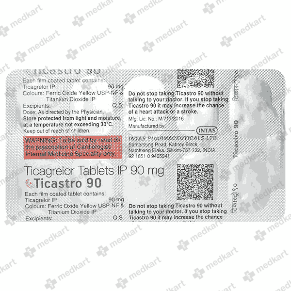 TICASTRO 90MG TABLET 10'S