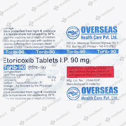 TORIB 90MG TABLET 10'S