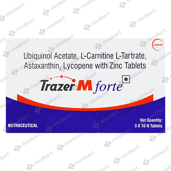 TRAZER M FORTE TABLET 10'S