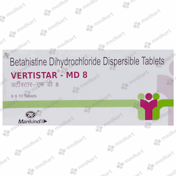 VERTISTAR MD 8MG TABLET 10'S