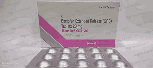 BACLOF OD 20MG TABLET 15'S