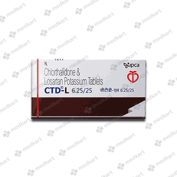 CTD L 6.25/25MG TABLET 10'S