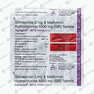 APRIGLIM MF 3MG TABLET 15'S