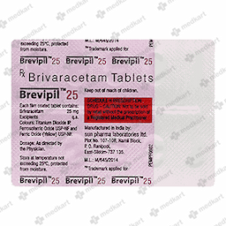 BREVIPIL 25MG TABLET 10'S